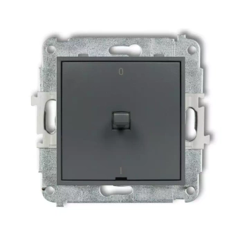 Mechanizm łącznika dwubiegunowego w stylu amerykańskim Karlik seria MINI 28MWPUS-9 kolor grafitowy mat