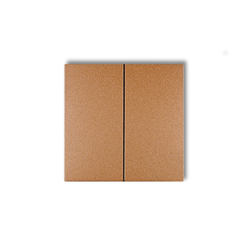 Klawisze podwójne do łączników DECO, FLEXI komplet dwóch sztuk Karlik seria prod. uzupełniające 8DKL-2 kolor złoty metalik