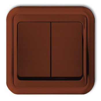 Łącznik świecznikowy hermetyczny Karlik seria LIZA 4WPH-2 kolor brązowy