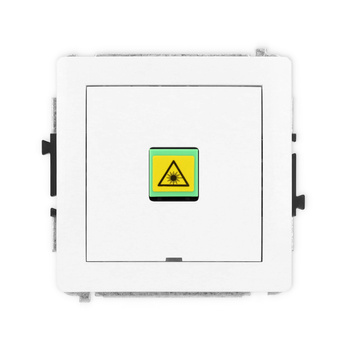 Mechanizm gniazda światłowodowego/optycznego pojedynczego, bez pola opisowego Karlik seria DECO DGOPBO-1 kolor biały