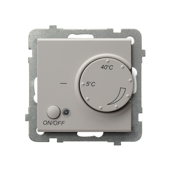 Regulator temperatury z czujnikiem napowietrznym seria SONATA kolor Kaszmir symbol RTP-1RN/m/82