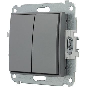 Mechanizm łącznika świecznikowego Karlik seria MINI 27MWP-2 kolor szary mat