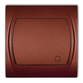 Łącznik zwierny dzwonek Karlik seria LOGO 9LWP-4 kolor brązowy metalik