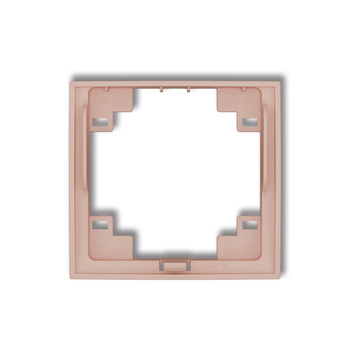 Ramka pośrednia do łącznika hotelowego Karlik seria prod. uzupełniające 62IRP-4 kolor łososiowy