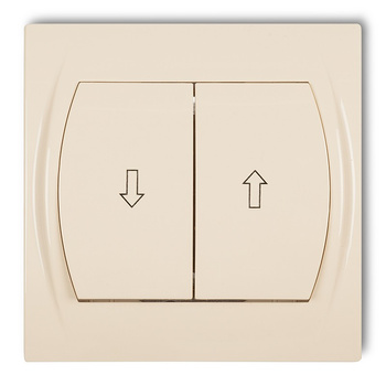 Łącznik żaluzjowy Karlik seria LOGO 1LWP-8 kolor beżowy