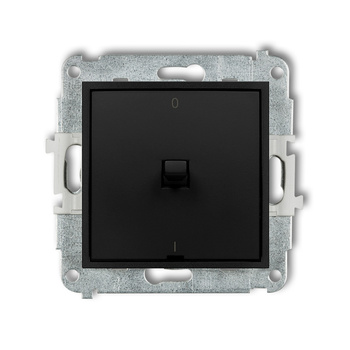 Mechanizm łącznika dwubiegunowego w stylu amerykańskim Karlik seria ICON 12IWPUS-9 kolor czarny mat