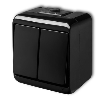 Łącznik świecznikowy Karlik seria JUNIOR 12WHE-2 kolor czarny