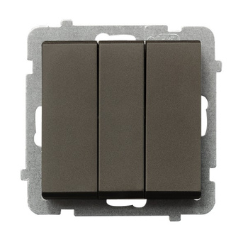 Łącznik potrójny seria SONATA kolor Czekoladowy metalik symbol ŁP-13R/m/40