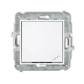 Mechanizm łącznika schodowego Karlik seria ICON 25IWP-3 kolor biały mat