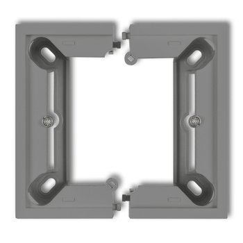 Puszka natynkowa pojedyncza, składana DECO, MINI Karlik seria DECO / MINI 27DPU-1 kolor szary mat