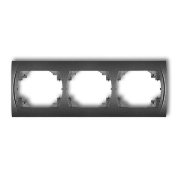 Ramka pozioma potrójna Karlik seria LOGO 11LRH-3 kolor grafitowy