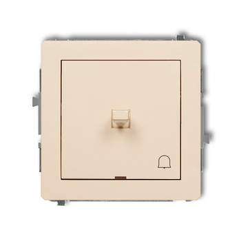 Mechanizm łącznika zwierny dzwonek w stylu amerykańskim Karlik seria DECO 1DWPUS-4 kolor beżowy