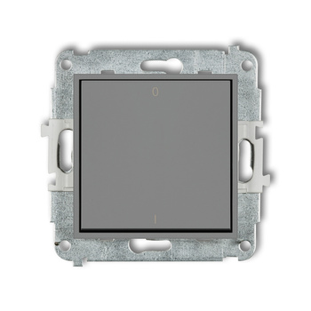 Mechanizm łącznika dwubiegunowego Karlik seria ICON 27IWP-9 kolor szary mat