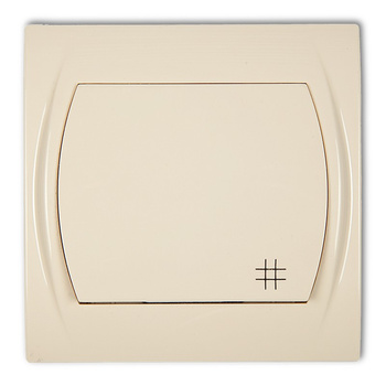 Łącznik krzyżowy Karlik seria LOGO 1LWP-6 kolor beżowy