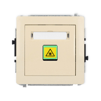 Mechanizm gniazda światłowodowego/optycznego pojedynczego Karlik seria DECO 1DGOP-1 kolor beżowy