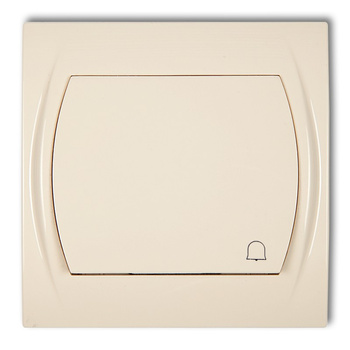 Łącznik zwierny dzwonek Karlik seria LOGO 1LWP-4 kolor beżowy