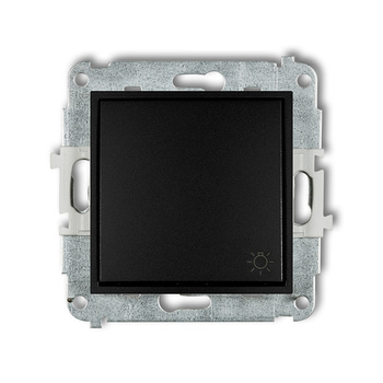 Mechanizm łącznika zwierny światło Karlik seria ICON 12IWP-5 kolor czarny mat