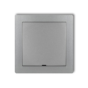 Ramka pośrednia z zaślepką Karlik seria prod. uzupełniające 7DRPZ kolor srebrny metalik