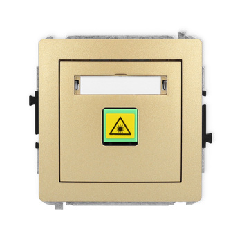 Mechanizm gniazda światłowodowego/optycznego pojedynczego Karlik seria DECO 29DGOP-1 kolor złoty