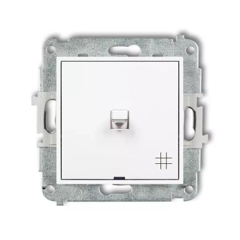 Mechanizm łącznika krzyżowego w stylu amerykańskim Karlik seria ICON 25IWPUS-6 kolor biały mat