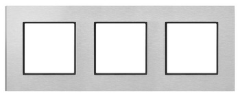 Ramka potrójna seria ARIA kolor Szczotkowane Aluminium symbol R-3UAC/62/25
