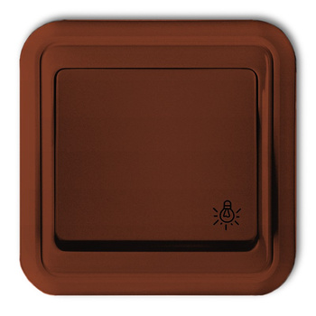 Łącznik zwierny światło hermetyczny Karlik seria LIZA 4WPH-5 kolor brązowy