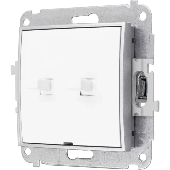 Włącznik moduł bez ramki roletowy usa karlik mini kolor biały/srebrny