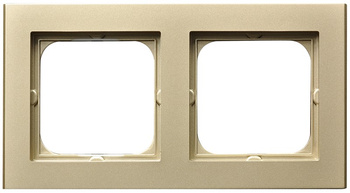 Ramka podwójna seria SONATA kolor Szampański złoty symbol R-2R/39