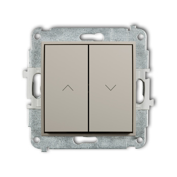 Mechanizm łącznika zwiernego żaluzjowego Karlik seria ICON 60IWP-8 kolor taupe