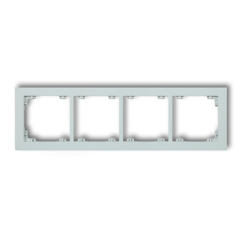 Ramka uniwersalna podczwórna z tworzywa DECO Pastel Matt Karlik seria DECO 47DR-4 kolor lodowy błękit