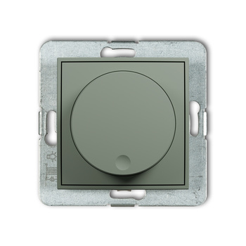 Mechanizm elektronicznego regulatora oświetlenia przyciskowo-obrotowego do lamp LED Karlik seria ICON 61IRO-2 kolor szałwiowy