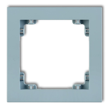 Ramka uniwersalna pojedyncza z tworzywa DECO Pastel Matt Karlik seria DECO 48DR-1 kolor lazurowy