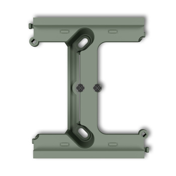 Moduł rozszerzający puszkę natynkową pojedynczą, składaną do ramek wielokrotnych MINI Karlik seria MINI 61DPU-2 kolor szałwiowy