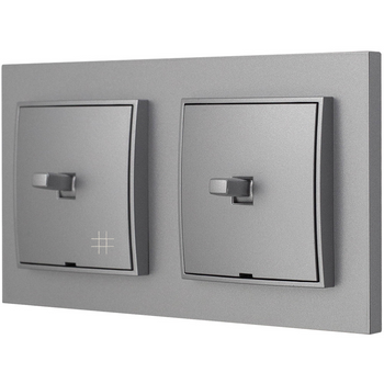 Włącznik światła pojedynczy i krzyżowy usa kolor srebrny