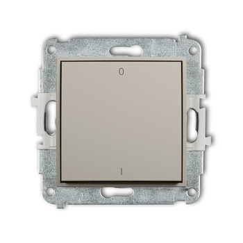Mechanizm łącznika dwubiegunowego Karlik seria ICON 60IWP-9 kolor taupe