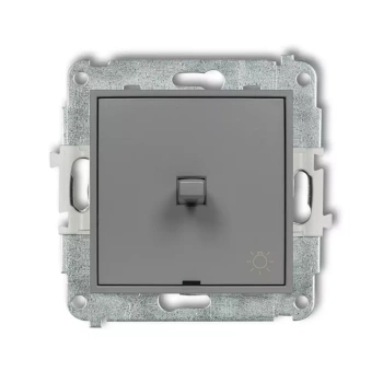 Mechanizm łącznika zwierny światło w stylu amerykańskim Karlik seria ICON 27IWPUS-5 kolor szary mat