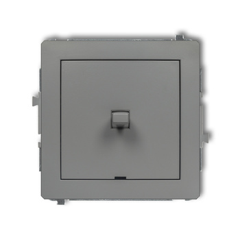 Mechanizm łącznika jednobiegunowego w stylu amerykańskim Karlik seria DECO 27DWPUS-1 kolor szary mat