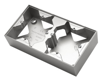 Puszka instalacyjna do serii SONATA podwójna seria SONATA kolor Srebro mat symbol PNP-2R/38