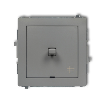 Mechanizm łącznika krzyżowego w stylu amerykańskim Karlik seria DECO 27DWPUS-6 kolor szary mat