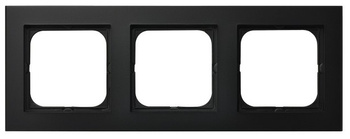 Ramka potrójna seria SONATA kolor Czarny metalik symbol R-3R/33