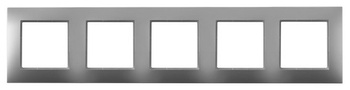 Ramka pięciokrotna seria ARIA kolor Srebro symbol R-5U/18