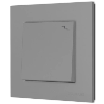 Włącznik schodowy z ramką seria Bella kolor popiel mat