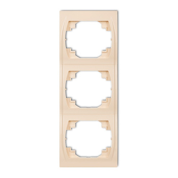Ramka pionowa potrójna Karlik seria LOGO 1LRV-3 kolor beżowy