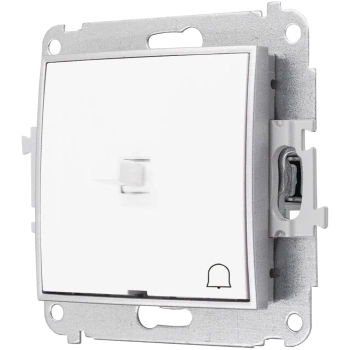 Włącznik moduł bez ramki dzwonkowy usa karlik mini kolor biały/srebrny