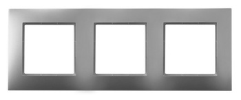 Ramka potrójna seria ARIA kolor Srebro symbol R-3U/18