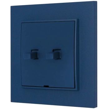 Włącznik roletowy w stylu USA ramka kwadratowa seria Mini kolor navy blue