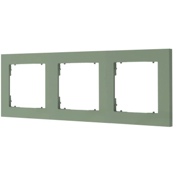 Ramka uniwersalna potrójna kwadratowa z tworzywa Karlik seria MINI 61MR-3 kolor szałwiowy