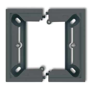 Puszka natynkowa pojedyncza, składana DECO, MINI Karlik seria DECO / MINI 28DPU-1 kolor grafitowy mat