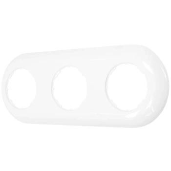 Ramka potrójna do włączników i gniazd retro styl loft kolor biały TG-RE-PR003W