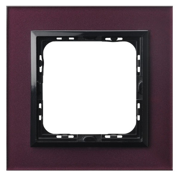 Ramka pojedyncza seria SONATA kolor Śliwka szkło symbol R-1RGC/61/25